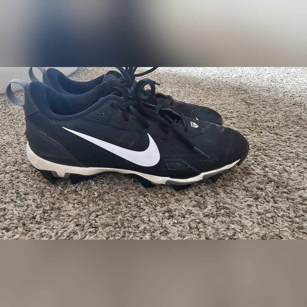 Nike Black and White Cleats